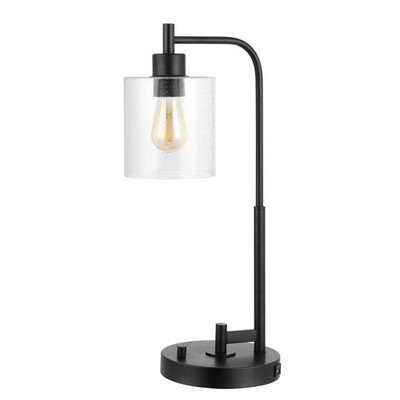 JONATHAN Y Lighting JYL3078 Axel 23'' Tall LED Desk Lamp With USB - Black