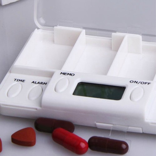 Pill Dispenser Container Alarm Clock Taking Medicine Reminder Personal5724 - Bild 4 von 7