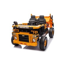 12V Ride on Dump Truck with Remote Control and Shovel, 2 Seater