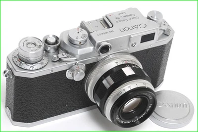 Vintage Canon IId camera 35mm RF with Canon Lens 2.8/50mm lens - Bild 1 von 4