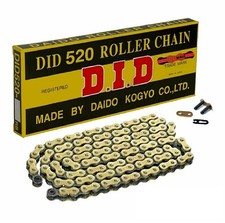 DID 520 MX Chain 520 x 118 Links G&B x 118 (RJ) Heavy Duty Gold & Black
