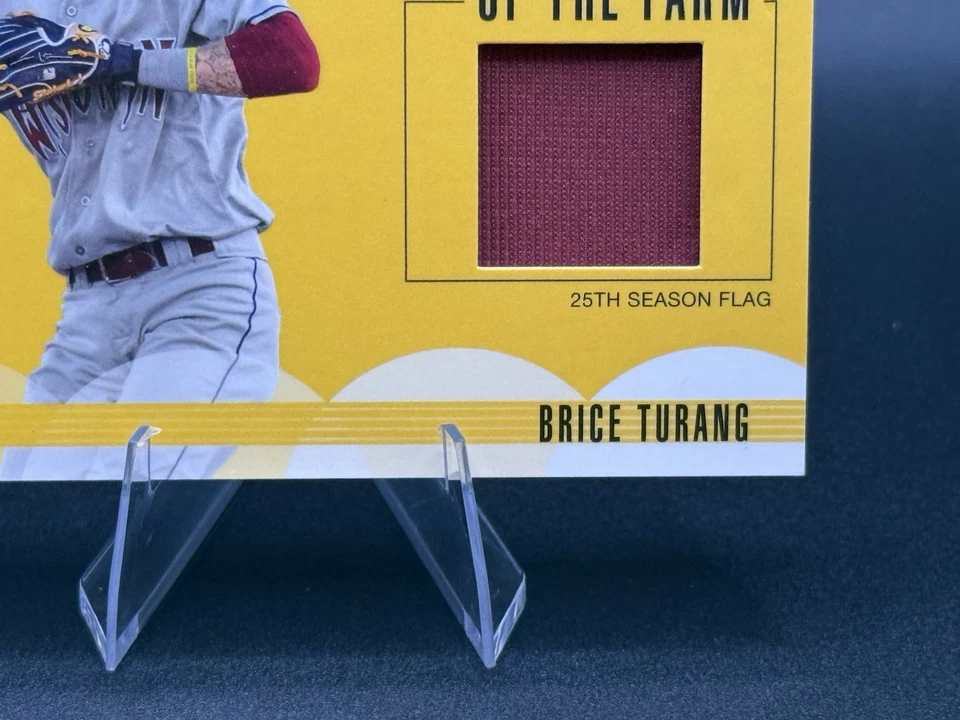 2020 Topps Pro Debut - Fragments of the Farm Brice Turang #FF-FL (MEM, RC)- CC1 - Image 4 of 4