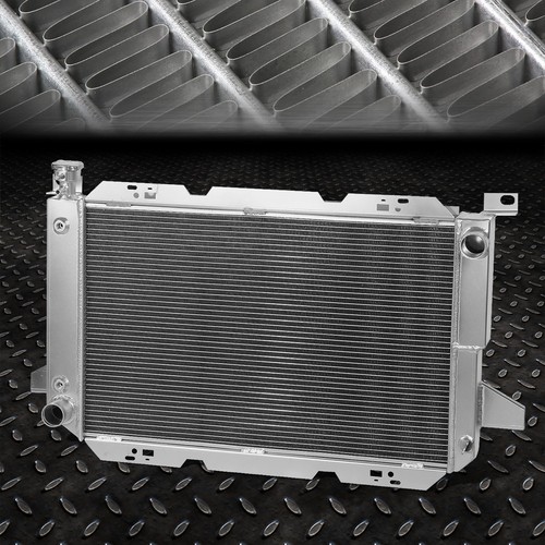 3-ROW ALUMINUM RACING RADIATOR+2 X FAN 85-96 FORD F150/F250/BRONCO 5.0L/5.8L V8 - Picture 2 of 6