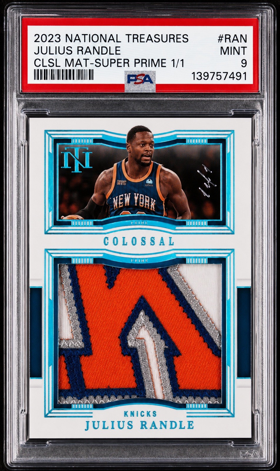 2023 National Treasures Julius Randle Game Used New York Knicks Patch 1/1  🔥