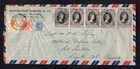 HONG KONG Stamps 1953 Airmail Cover to Canada; Commercial; Two Reigns