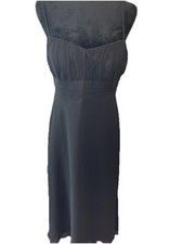 Chadwick’s Ladies 12 Black Chiffon Spaghetti Strap Summer Dress Size 12 Party