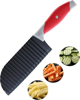 Crinkle Cutter Knife Stainless Steel Wavy Potato Vegetable Slicer Tool