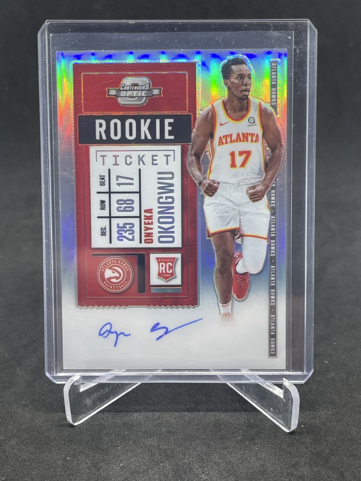 2020-21 Panini Contenders Optic Ticket Onyeka Okongwu #114 Rookie Auto RC