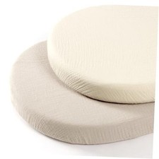 Baby Muslin Bassinet Sheets: Cotton Bassinet Sheets Neutral for Boys and