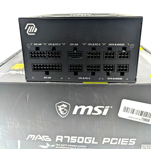MSI MAG A750GL PCle 5.0 Ready ATX 3.0 Compatible - Untested - No Cables - Picture 5 of 7