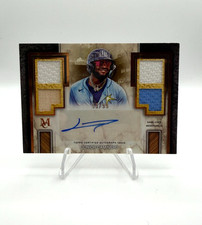 2025 Topps Museum Junior Caminero Signature Swatches Quad Relic Auto /99