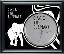 Cage The Elephant Matt Shultz Autographed Custom Framed Drum Head Display ACOA