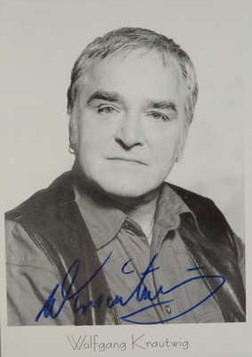 Autogramm deutscher TV- und Theater Schauspieler Wolfgang Krautwig (121612)