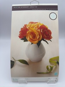 Martha Stewart Crafts Crepe Paper Roses Kit Makes 6 Roses, Opened Pkg.