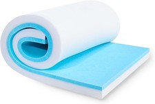 High Density Gel Memory Foam 72x24x1 Sofa Cushion Pad Anti-Sag Support