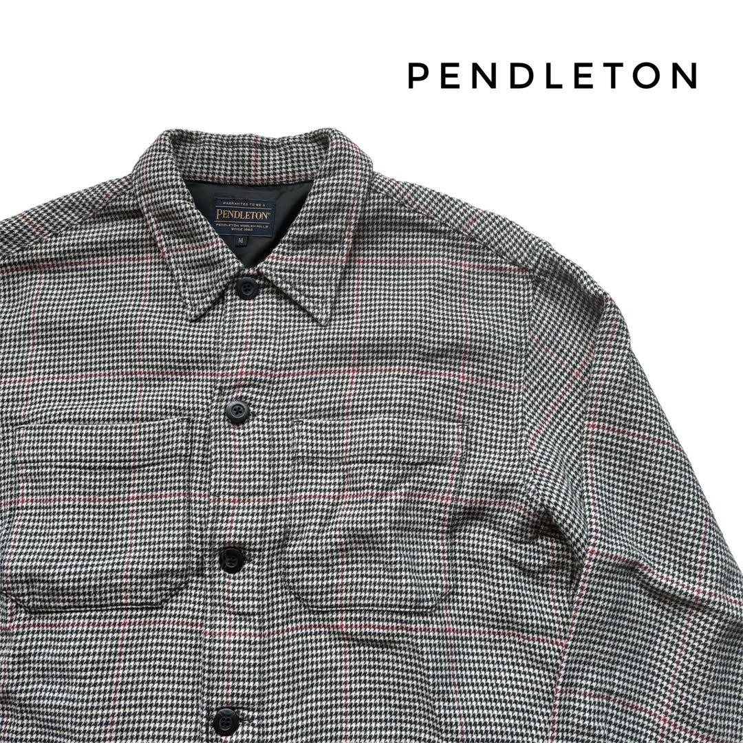 Pendleton Double Face CPO Jacket Houndstooth Patt… - image 1