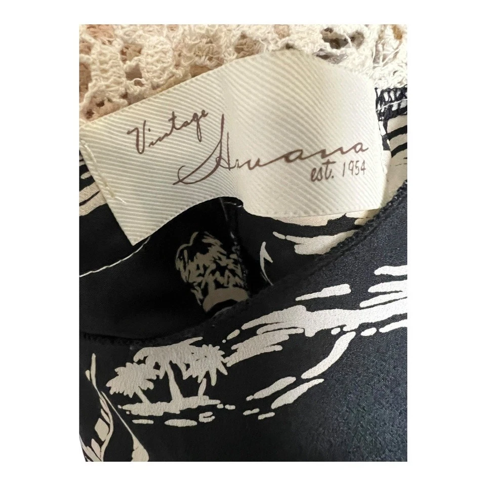 Vintage Havana Tank Top Shirt L Large Lace Racerback Sheer Casual Blouse - Image 3 of 4