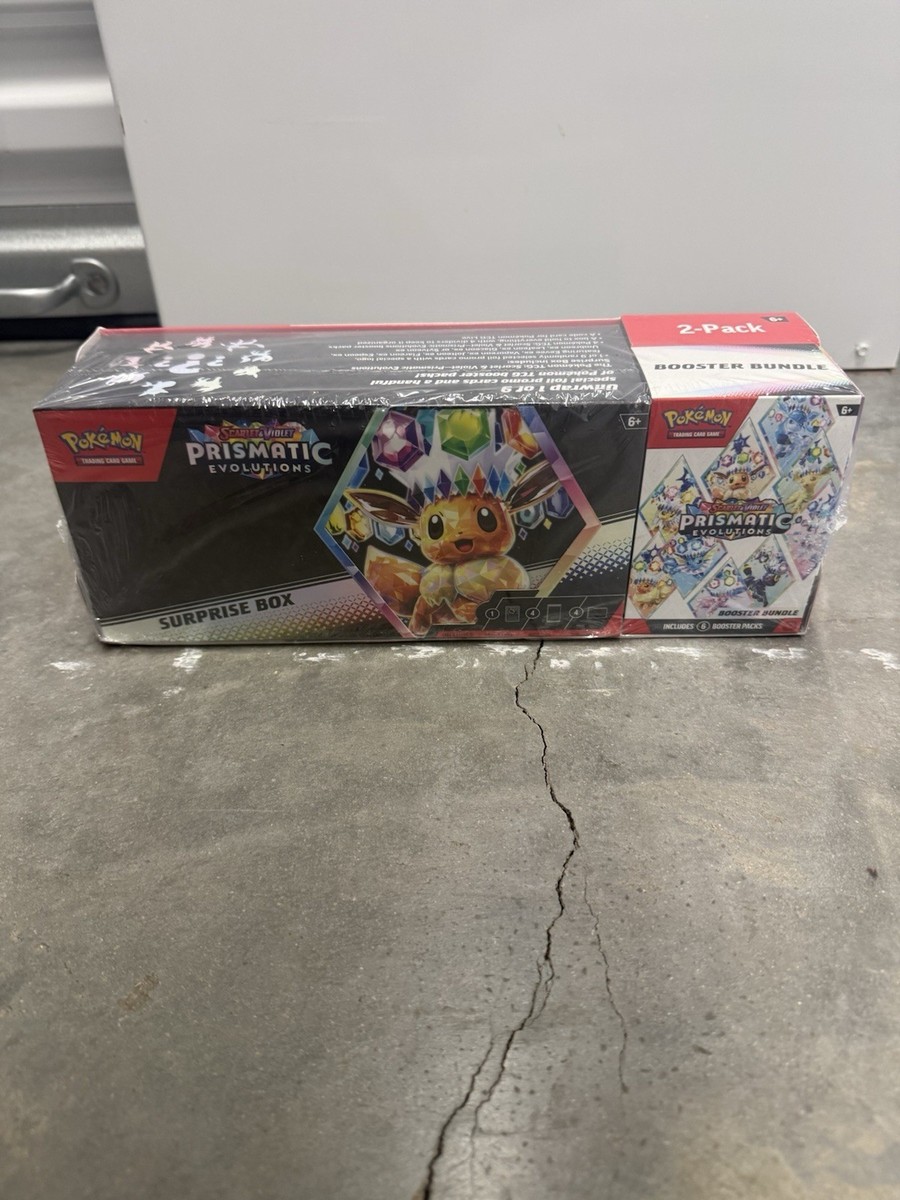 Pokémon Prismatic Evolutions Surprise Box and Booster Bundle