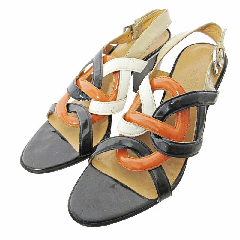 Hermès Chaine d'Ancre Sandals Enamel Sizes 7.5 US About 7.5 For For Women