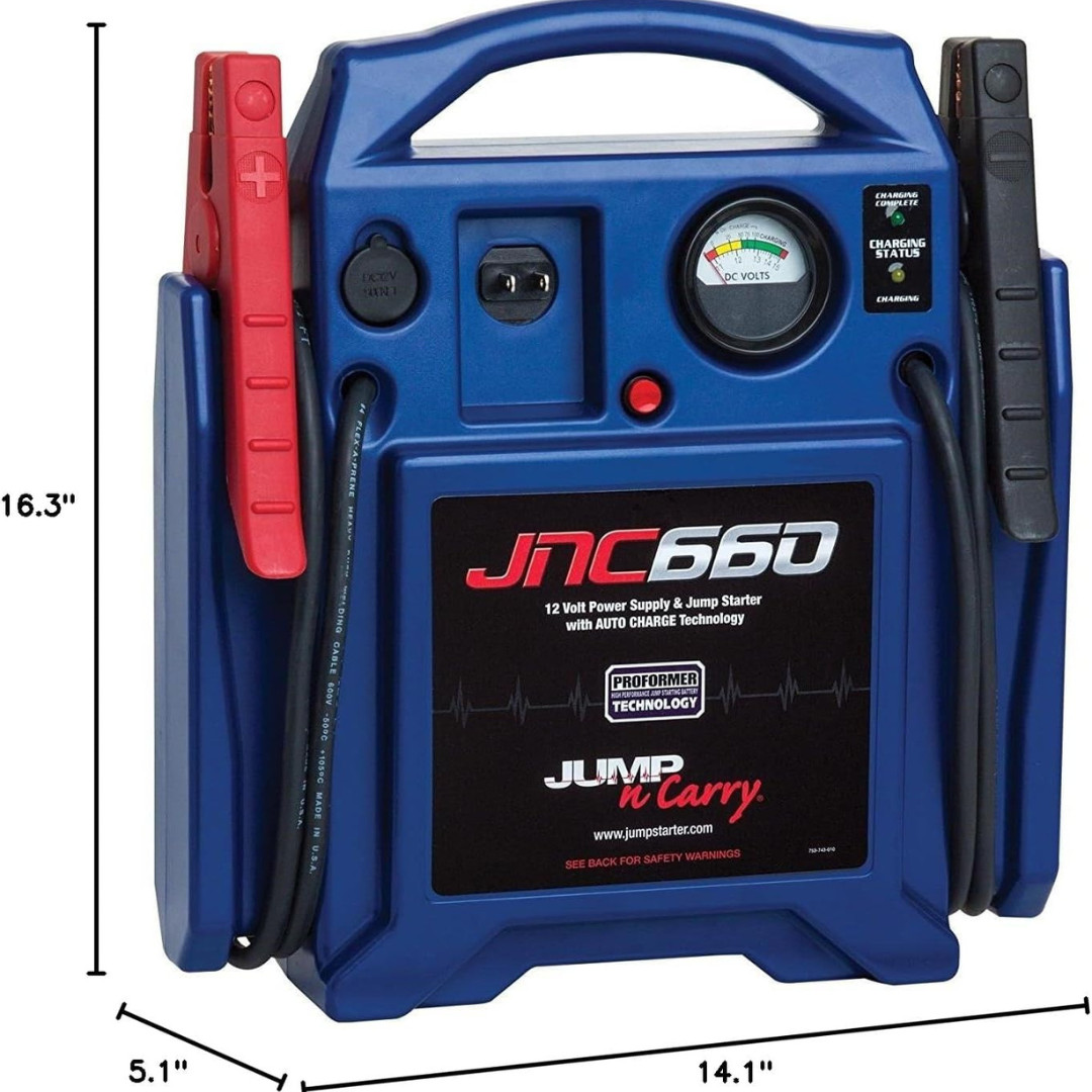 Clore Automotive Jump-N-Carry JNC660 1700 Peak Amp 12 Volt Jump Starter , Blue