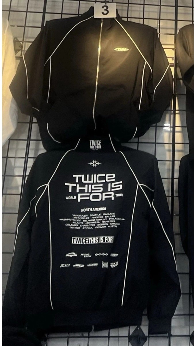 Official TWICE THIS IS FOR World Tour Track Jacket Small + VIP