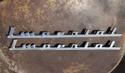 Authentic Factory 1951 to 1953 Chrysler Imperial Script Nameplates