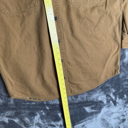 L.L. Bean Herren Flanell gefüttert Knopf Druckknopf Langarm hellbraun Größe Small Regular - Bild 3 von 6