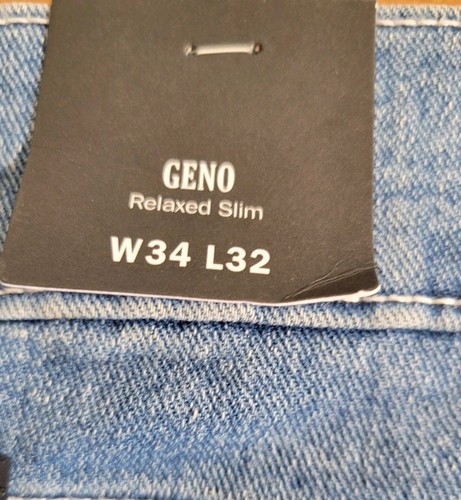 True Religion Geno Relaxed Slim Jeans Men's 34x32 Light Wash Flap Pockets NWT - Picture 14 of 16