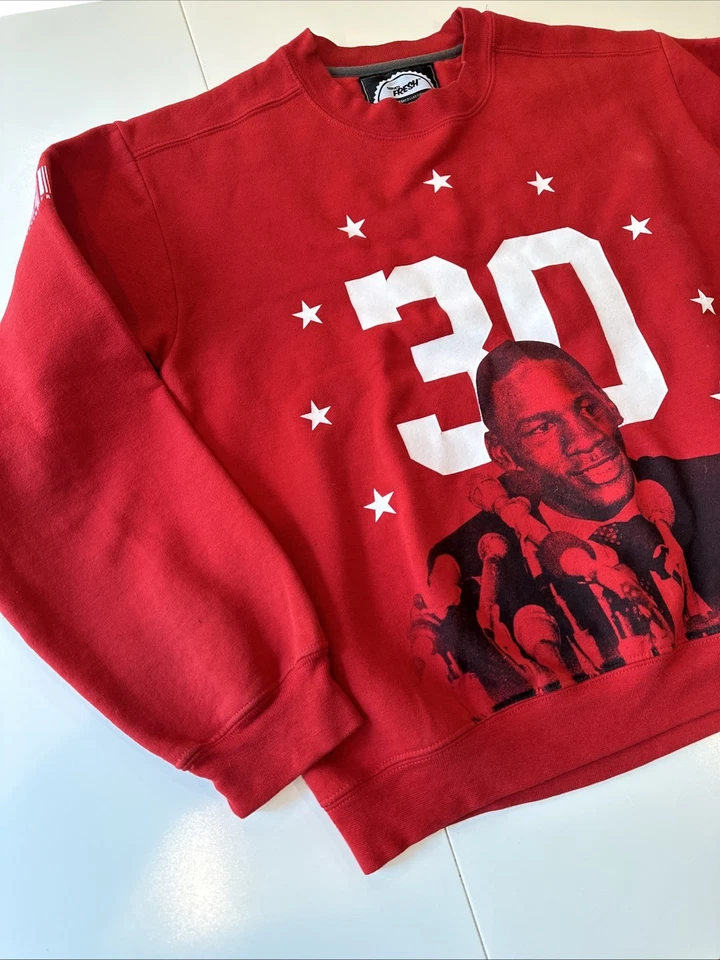 Michael Jordan Served Fresco Cuello Redondo Talla M Rojo Streetwear Edición Limitada Foto 2 de 4