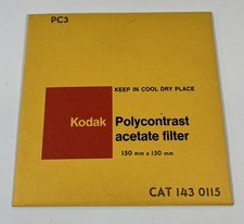 Kodak PC3 Polycontrast Acetate Filter Cat 143 0015 50mmx150mm