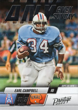 2022 Panini Prestige Earl Campbell #13 Houston Oilers Any Given Sunday Football