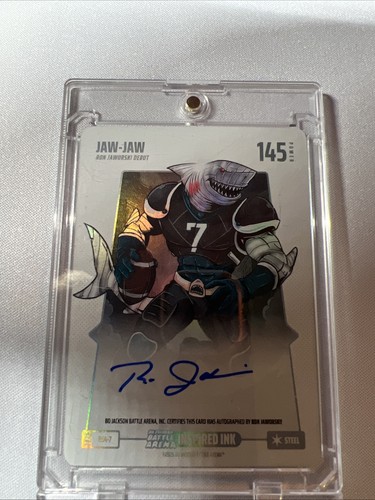 Bo Jackson Battle Arena Jaw-Jaw - Ron Jaworski Steel Inspired Ink Auto