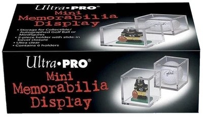 6 Ultra Pro Acrylic Golf Ball or Mini Memorabilia Display Case Cube Holder