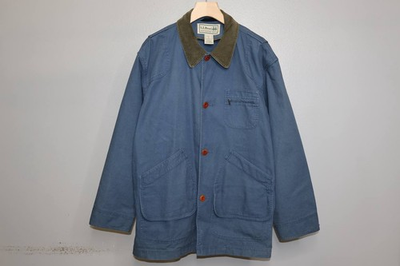 #ad #ad Vintage L.L.Bean Men’s L Chore Coat Blue Barn Jacket $89.00