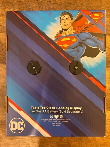 Superman DC Comics Table Top Clock (Brand New) - Picture 2 of 2