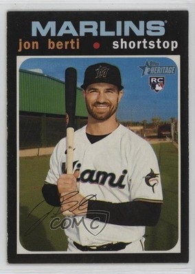 2020 Topps Heritage High Number Jon Berti #540 Rookie RC 1p0s