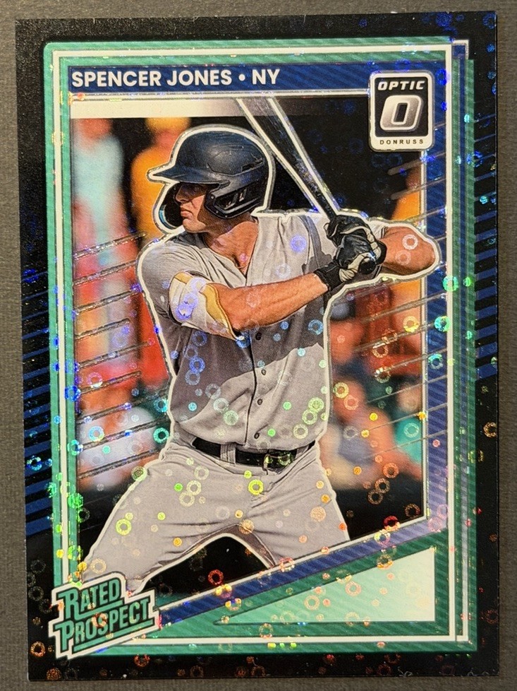 2025 Panini Donruss Spencer Jones Rated Prospects Optic Circles #136 Yankees