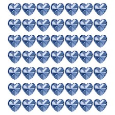 K9 Crystal Heart Beads 1 Holes Pendants, 50 Pack 14mm, Dark Blue