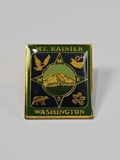 Mount Rainier Travel Souvenir Lapel Pin Washi...