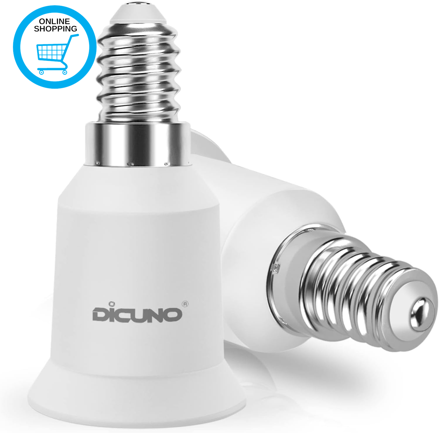 E14 to E27 Socket Converter, Socket Adapter, Small Screw to Screw Lampholder, SE