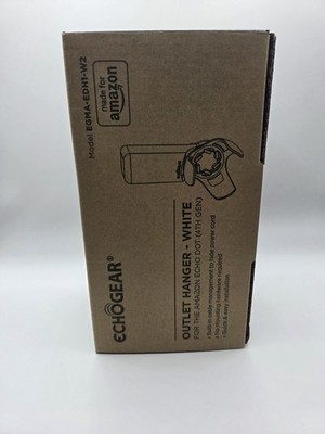 Wall Hangar Made For Amazon Echo Dot (4th generation) Wall Outlet Hanger White