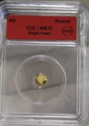 1/500th Gold .999 Coin Eagle Head ICG MS70