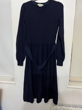 Boden navy belted  knit dress size 8 R CLEARANCE !
