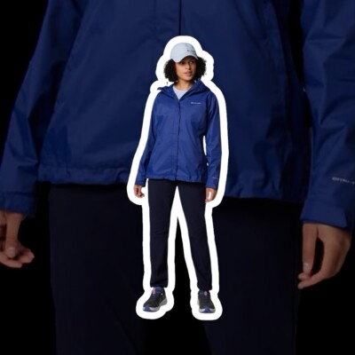 NEW Columbia Arcadia II Rain Jacket Womens XXL Omni Tech Packable Waterproof