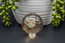 Smoky Quartz Sphere w/Rainbows - 1.8"