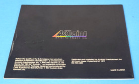 3-D WorldRunner (Nintendo NES, 1987) ORIGINAL Cartridge MANUAL  Booklet ONLY