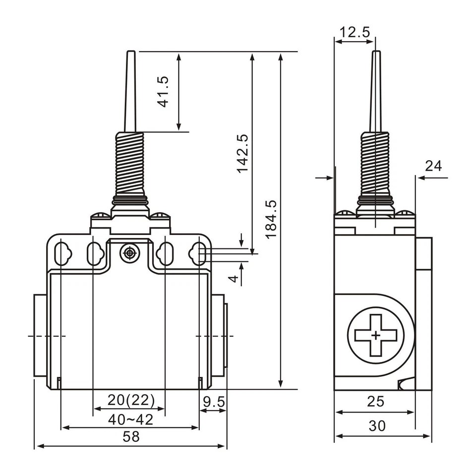 XCK-T171 Spring Rod Lever Limit Switch - Image 2 of 4