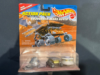 MIB Mattel Hot Wheels Action Pack NASA JPL Sojourner Mars Rover Micro ...
