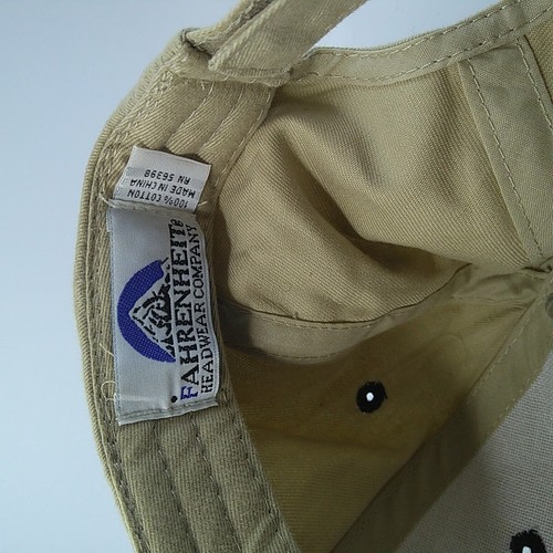 Fort Myers Florida Tourist Casual Adjustable Hat Beige Black Fahrenheit Cotton - Picture 6 of 6
