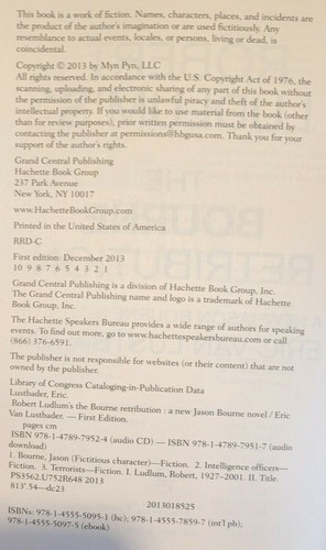 Lot 5 JASON BOURNE HC/DJ 1st EDITION,ROBERT LUDLUM & ERIC VAN LUSTBADER, LkNwCd - Picture 7 of 11